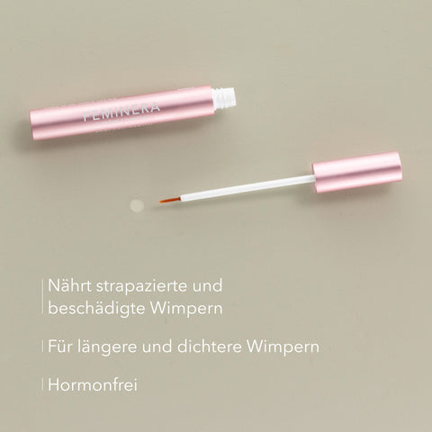 Wimpernserum: Gegen strapazierte beschädigte Wimpern, hormonfrei, für längere und dichtere Wimpern
